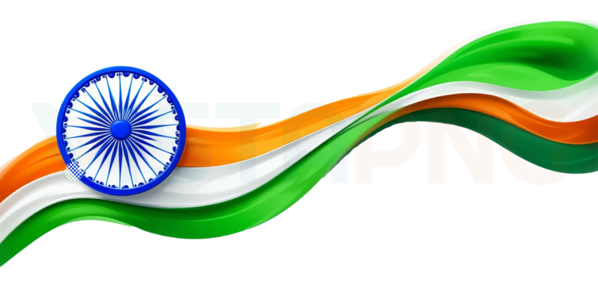 Free PNG Download Indian Flag Wave PNG Transparent Background Free Download | HD Tricolor Ribbon Design
