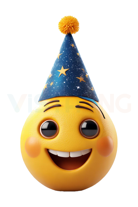 Happy Birthday Cap Emoji, Birthday Emoji PNG Free Download