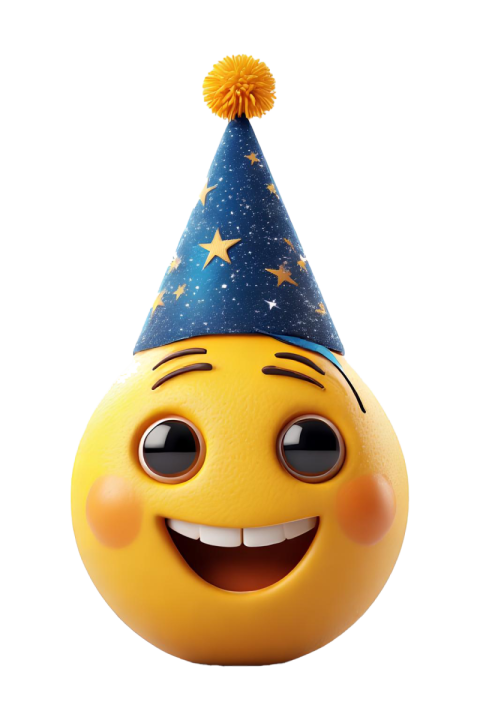 Happy Birthday Cap Emoji, Birthday Emoji PNG Free Download
