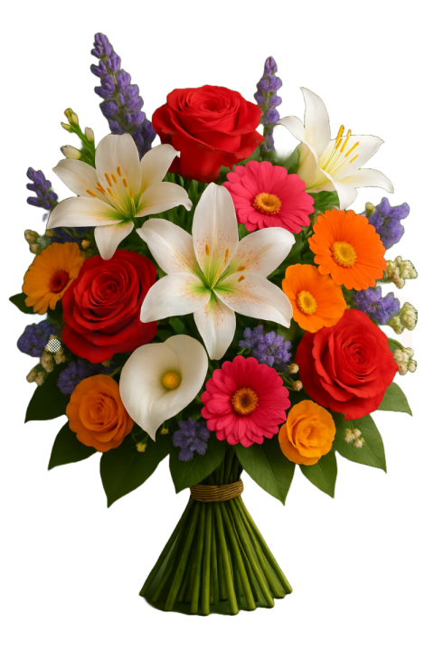 “Beautiful Flower Bouquet PNG Transparent Background Free Download | VistaPNG