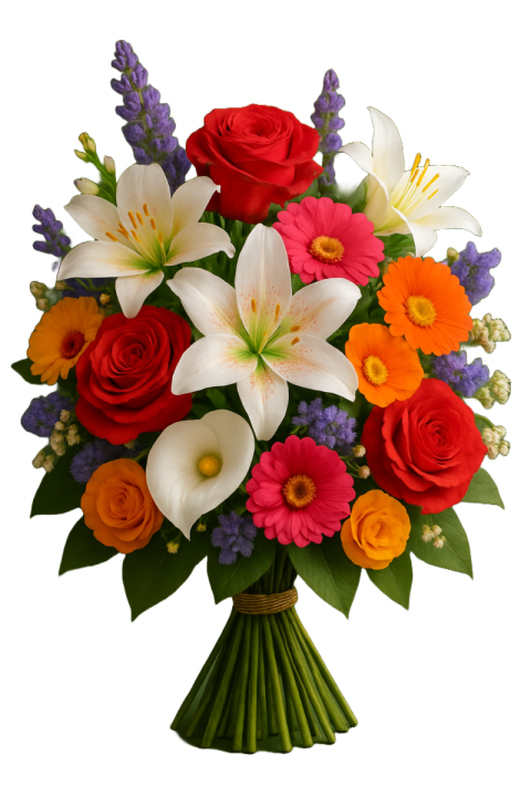 “Beautiful Flower Bouquet PNG Transparent Background Free Download | VistaPNG