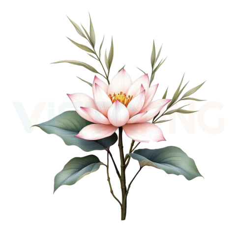 Elegant Pink Lotus Flower PNG Floral Free – Transparent Background Free Download