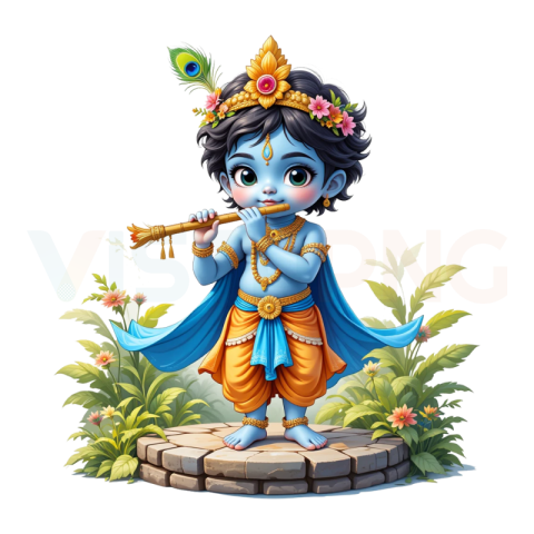 Shri Bal Krishna PNG Transparent Free Download Editing