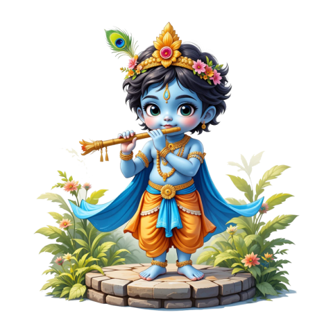 Shri Bal Krishna PNG Transparent Free Download Editing