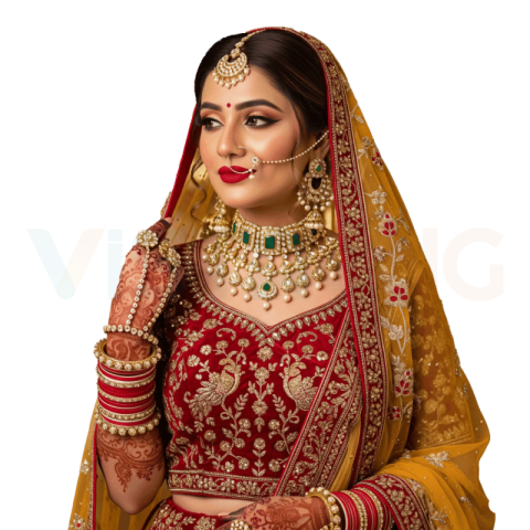 Realistic Indian Bride PNG Free Download