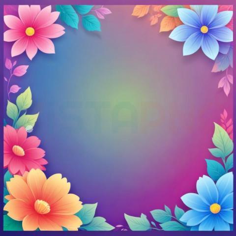 Corner Flower Border Background Free Image Download   VistaPNG