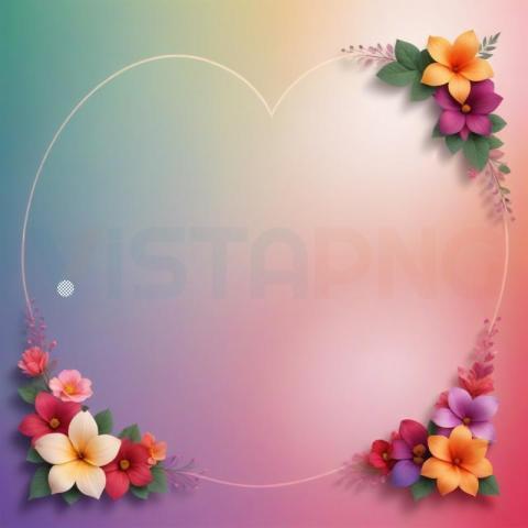 Heart Flower Background Free Image Download - VistaPNG