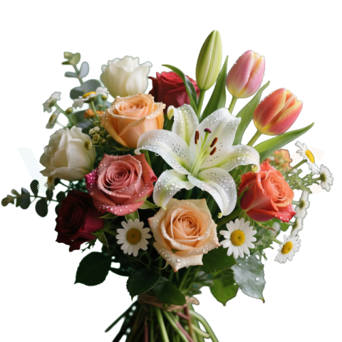 Beautiful Flower Bouquet PNG Free Download | HD Transparent Background