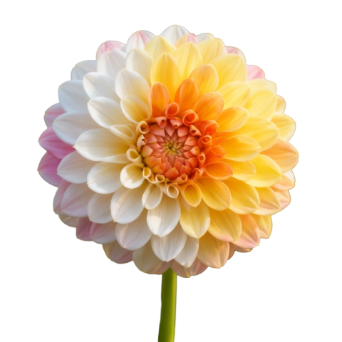 Multicolor Pastel Dahlia Flower Free PNG Transparent Image Download | VistaPNG
