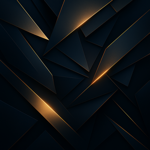Dark Geometric Abstract Background with Golden Lines Free JPG Download | VistaPNG