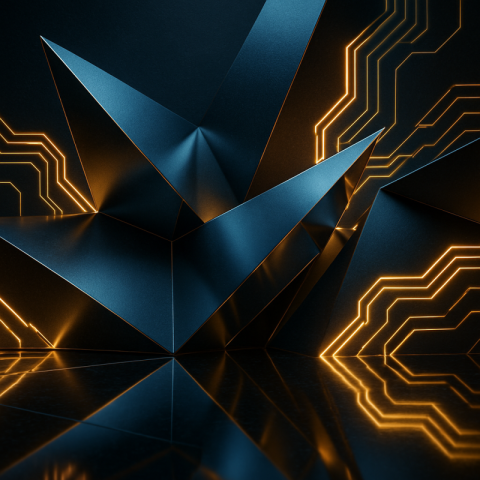 Futuristic Geometric Tech Room Background Free JPG Download | VistaPNG