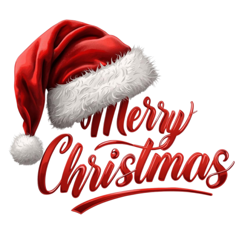 Ultra High Quality Merry Christmas Typography Free PNG Download | VistaPNG