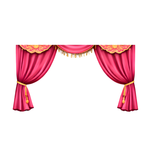 Pink Wedding Stage Curtain Decorative Transparent Background Free PNG Image Download | VistaPNG