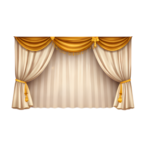Royal Red and White Stage Curtain Isolated Transparent Background Free PNG Image Download | VistaPNG