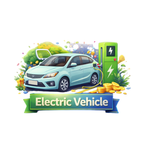 Electric Vehicle Charging Concept with Eco Friendly Car Free PNG Image Download | VistaPNG