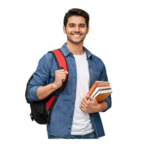 College Student Boy Holding Books PNG Free Transparent PNG Download | VistaPNG
