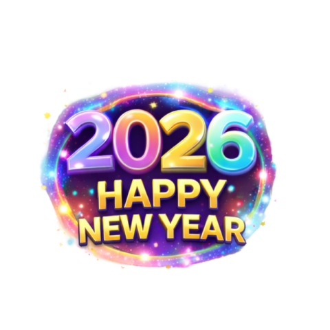 2026 Happy New Year Galaxy Ring Celebration Free Transparent PNG Download | VistaPNG