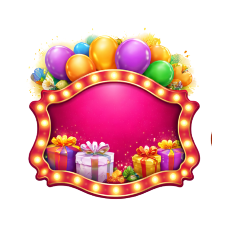 Pink Celebration Gift Frame PNG Free Transparent PNG Download  VistaPNG