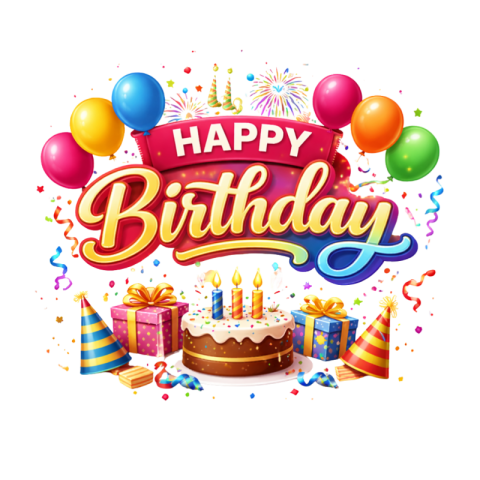 Happy Birthday Celebration PNG Free Transparent PNG Download  VistaPNG