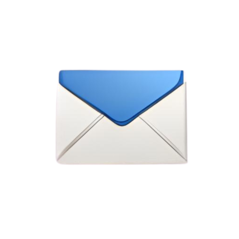 Email Message Envelope Icon Blue White PNG IMAGE FREE DOWNLOAD
