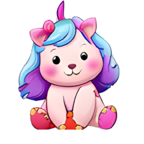 Cute Unicorn Cartoon Toy Character PNG IMAGE FREE DOWNLOAD