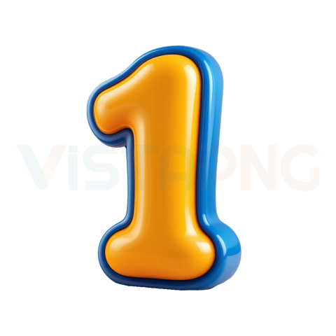 3d Number 1 Text Effect PNG Creative 1 PNG Image Free Download