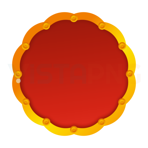 Round Circle Red Yellow Shape Clipart Free Transparent PNG Download
