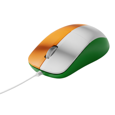 Indian Tricolour Gaming Mouse PNG Free Download