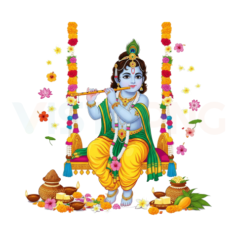 HD Shri Bal Krishna PNG Transparent Free Download Editing