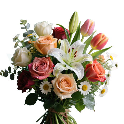 Flowers bouquet png transparent free download