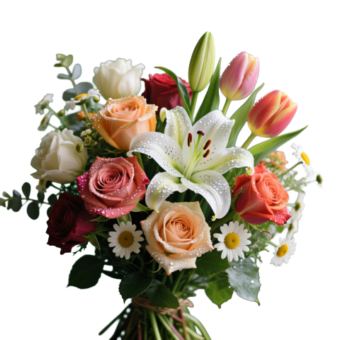 Flowers bouquet png transparent free download