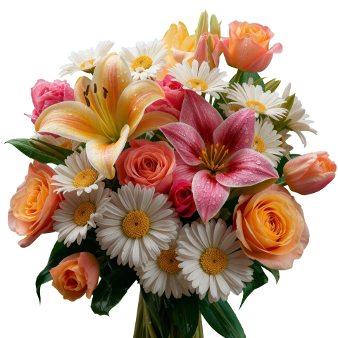 Beautiful Flower Bouquet PNG Free Download | HD Transparent Flower Image